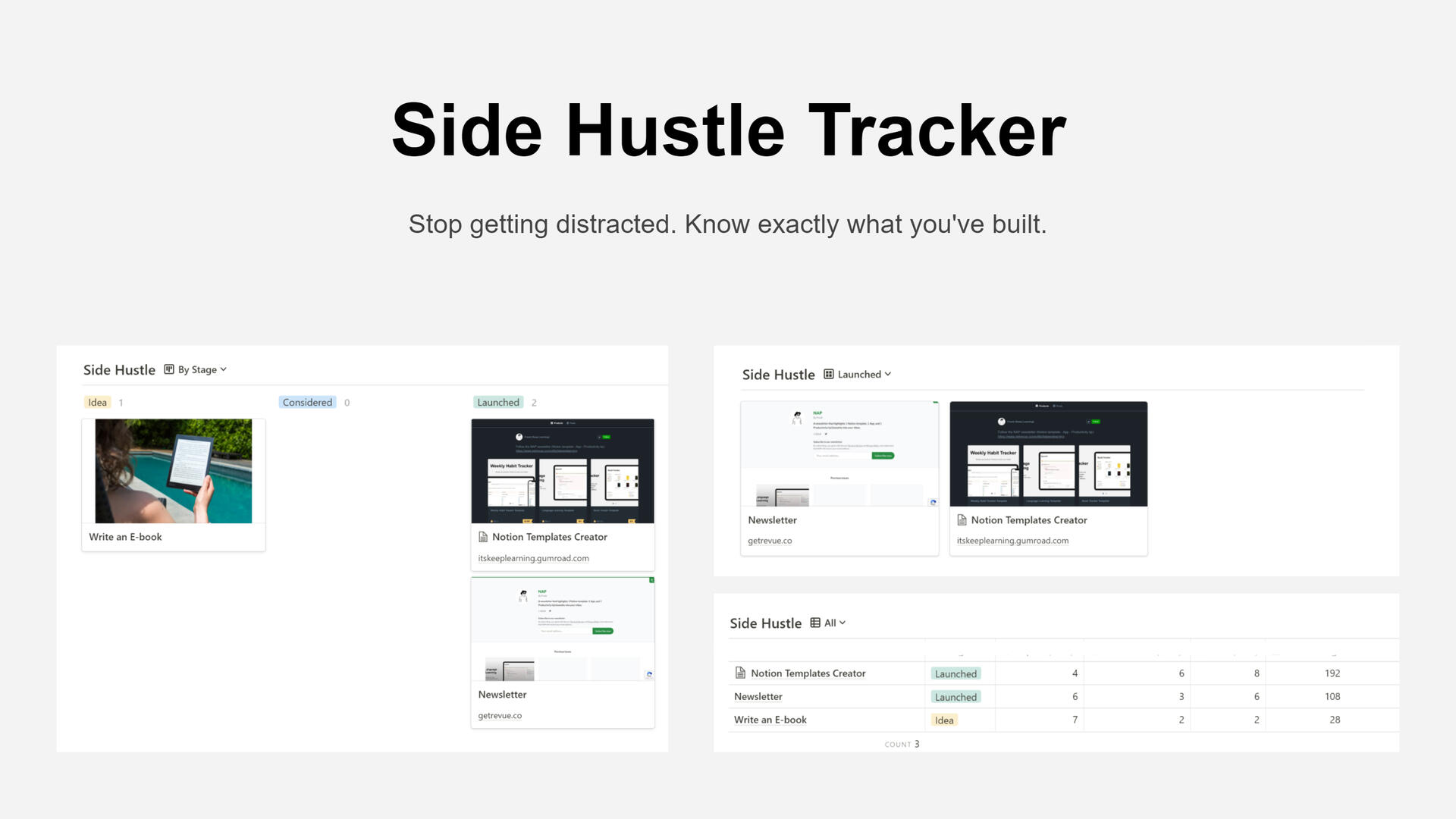 Side Hustle Tracker